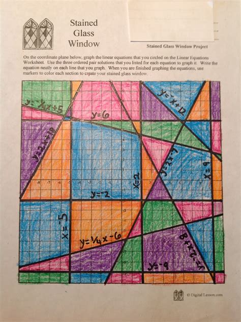 Geometry Project Stained Glass Window Answer Reader