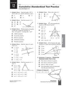Geometry Standardized Test Practice Workbook Answer Key Reader