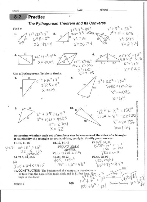 Geometry Survey 73 Worksheet Answers Epub