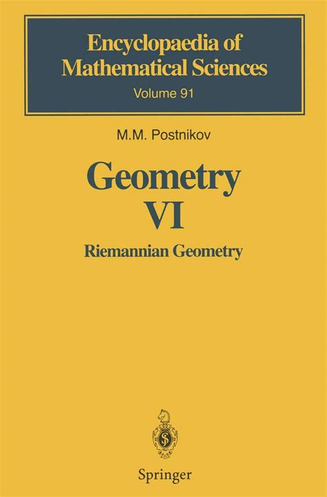 Geometry VI Riemannian Geometry 1st Edition Kindle Editon