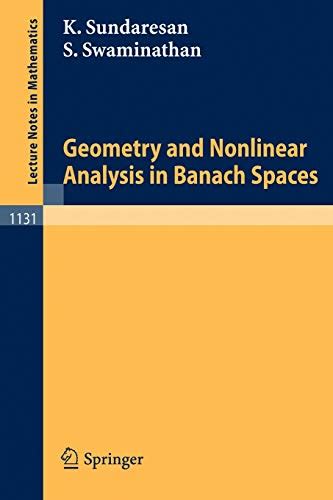 Geometry and Nonlinear Analysis in Banach Spaces PDF
