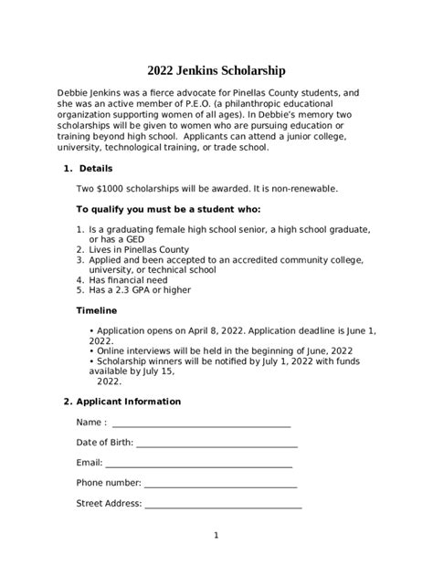 George Jenkins Scholarship: A Gateway to Educational Excellence