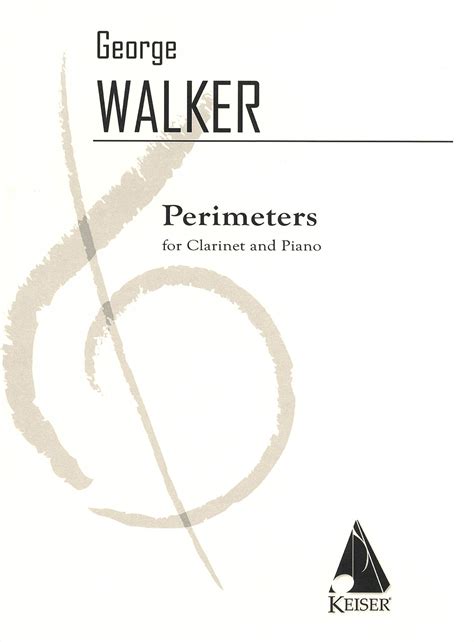 George Walker Perimeters for Clarinet and Piano 1966