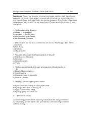 Georgia State Exemption Test Study Guide Answers Ebook Doc