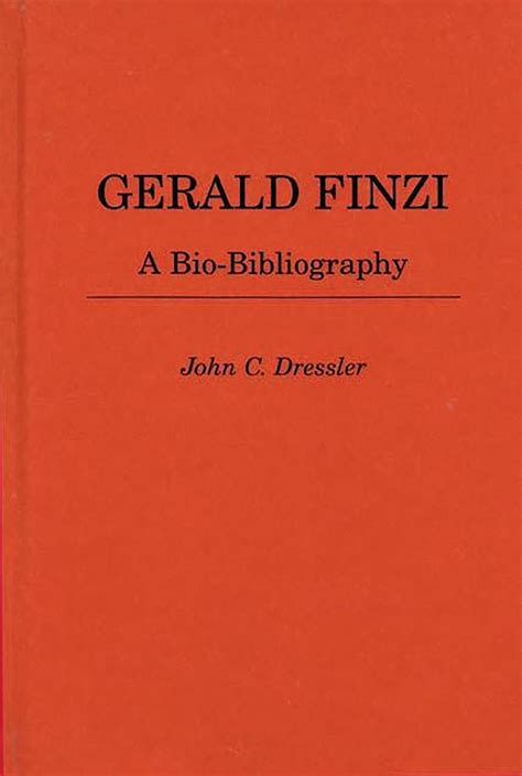 Gerald Finzi A Bio-Bibliography Doc