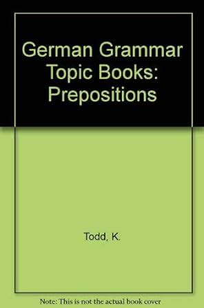 German Grammar Topic Books Prepositions PDF