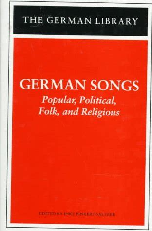 German Songs Popular Political Folk and Religious Doc