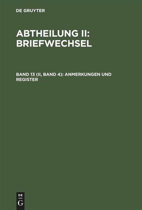 Gesammelte Schriften Bd 13 II 4 Anmerkungen und Register German Edition Epub