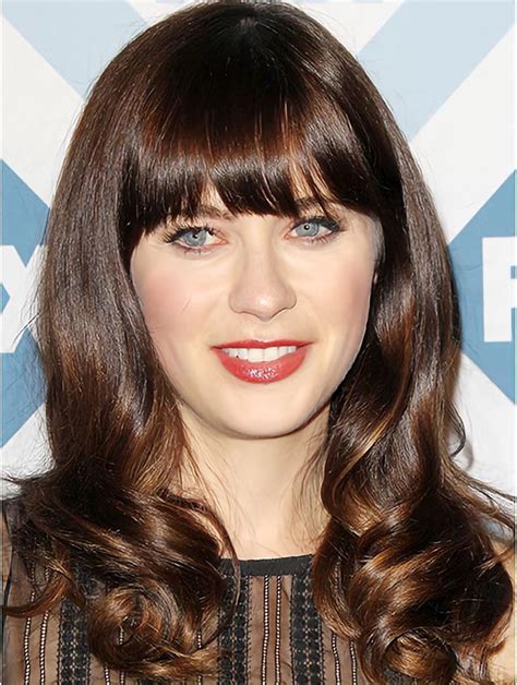 Get Captivated by the Allure: 18" Lace Front Long Synthetic Curly Zooey Deschanel Wig