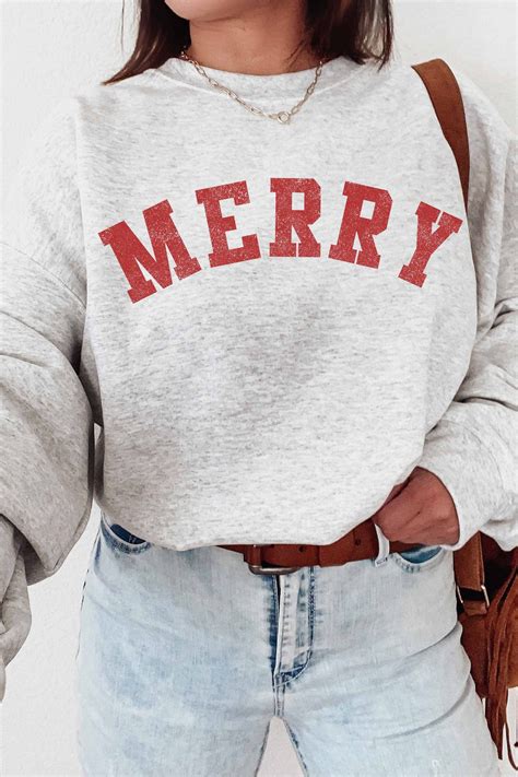 Get Cozy and Festive with a Very Merry Sweatshirt