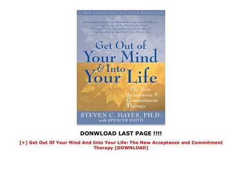 Get Out of Your Mind and Into Your Life The New Acceptance and Commitment Therapy 1st Edition Epub