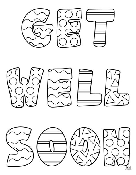 Get Well Soon Coloring Pages Free Printable