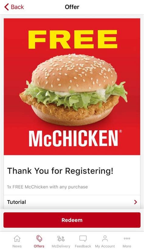 Get a free McChicken.