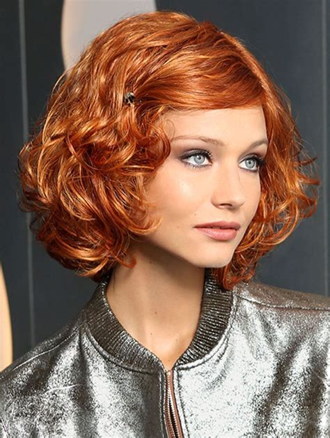 Get the Look: Synthetic 10" Wavy Chin Length Auburn Bob Wigs for Women 2025