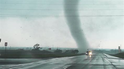 Getting too close to a tornado.