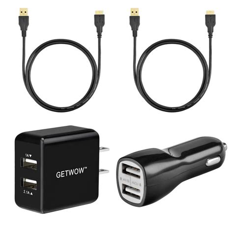 Getwow Dual Port Charger Samsung Android Kindle Editon