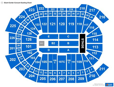 Giant Center Seating Chart
