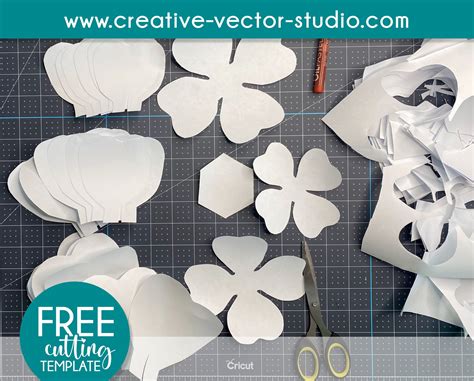 Giant Paper Flower Template Free