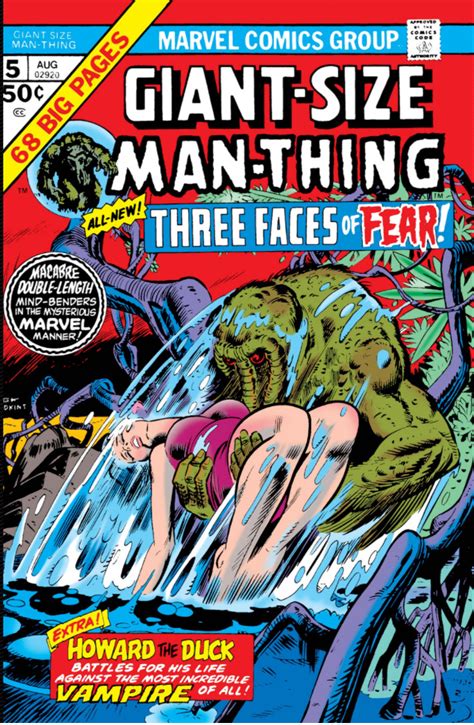 Giant-Size Man-Thing Three Faces of Fear Volume 1 No 5 August 1975 Marvel Comics 5 Reader