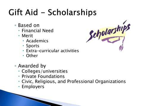 Gift scholarships: