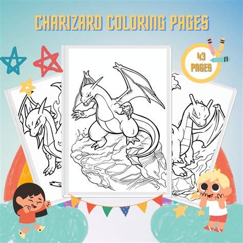 Gigantamax Charizard Coloring Page: Unleash Your Inner Artist