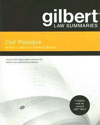 Gilbert Law Summaries on Civil Procedure 17th seventeenth editon Text Only PDF