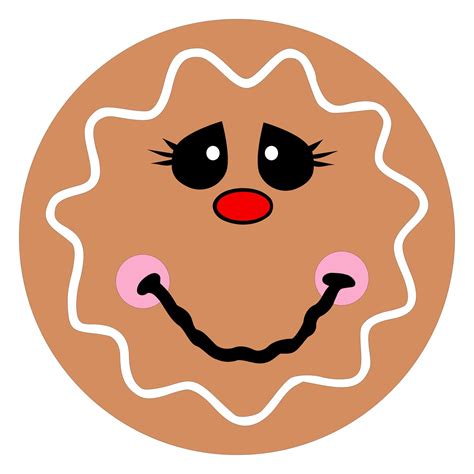 Gingerbread Face Template