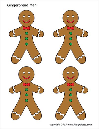 Gingerbread Man Free Printable