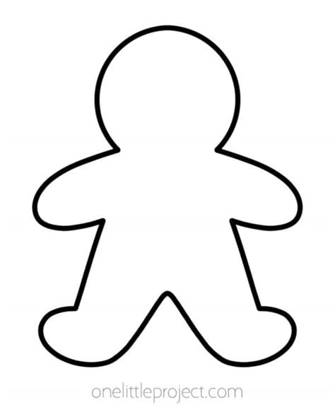 Gingerbread People Template