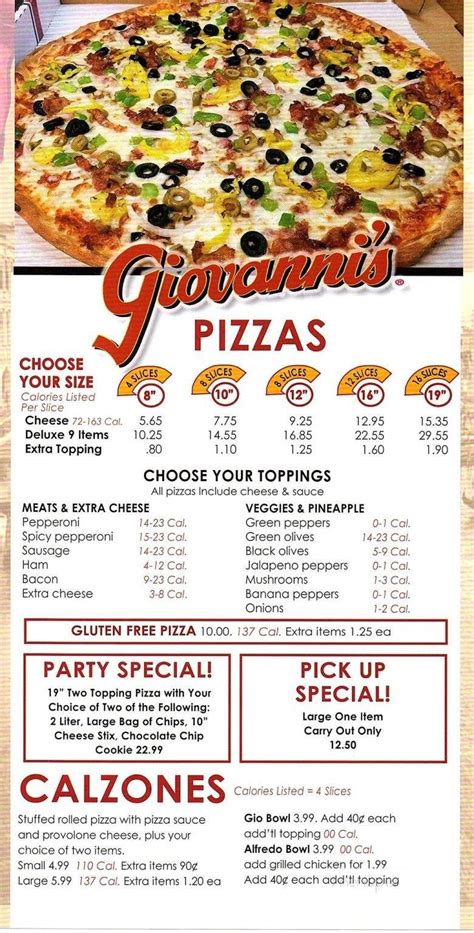 Giovanni's Pizza & Pasta Pittsburgh: A Slice of Heaven in Steel City