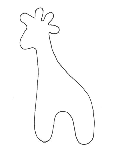 Giraffe Template For Sewing