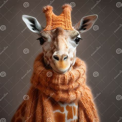 Giraffe in a Scarf