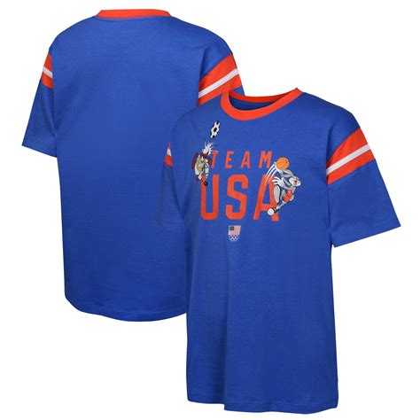 Girls' Kids Shirts Looney Tunes Team USA Shirt: Celebrating the Looney Spirit of Patriotism