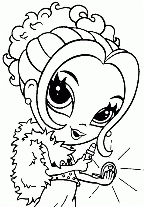 Girly Printable Coloring Pages