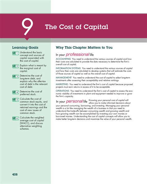 Gitman Chapter 9 Solutions Cost Of Capital PDF