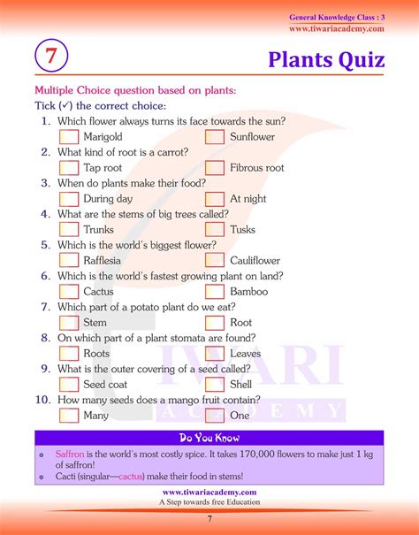 Gk Test With Answers Doc