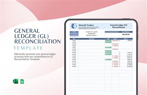 Gl Account Reconciliation Template