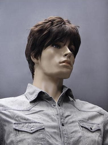 Glamorous Brown Straight Short Men Wigs