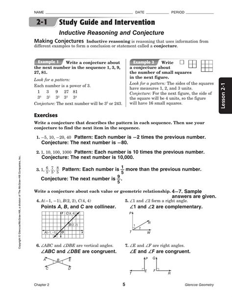 Glencoe Algebra 1 5 6 Study Guide And Intervention Answer Key Reader