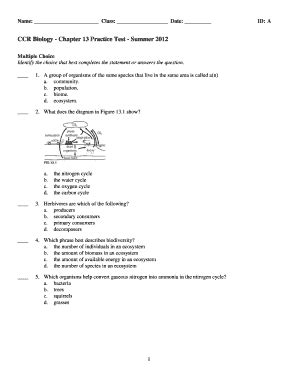 Glencoe Biology Chapter 13 Test Answers Reader