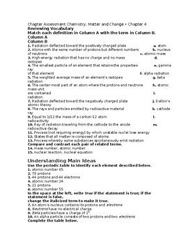 Glencoe Chemistry Matter And Change Answer Key Chapter 4 PDF