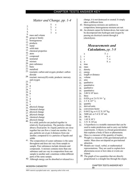 Glencoe Chemistry Matter And Change Chapter 2 Assessment Answer Key Doc