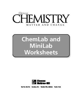 Glencoe Chemistry Matter Change Answer Key Chapter 12 Doc