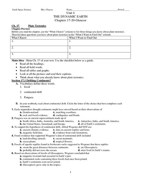 Glencoe Earth Science Study Guide Answers PDF Reader