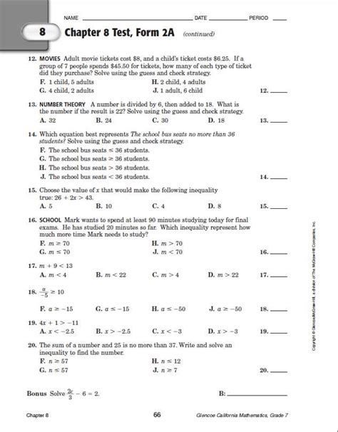 Glencoe Geometry Chapter 10 Test Answers Epub