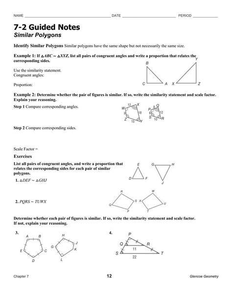 Glencoe Geometry Chapter 7 Answers Epub