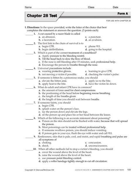 Glencoe Health Chapter 1 Answer Key Kindle Editon