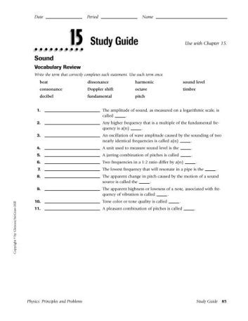 Glencoe Physical Science Chapter 15 Answers PDF