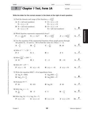 Glencoe Pre Algebra Skills Practice 2 7 Answer Sheet Doc