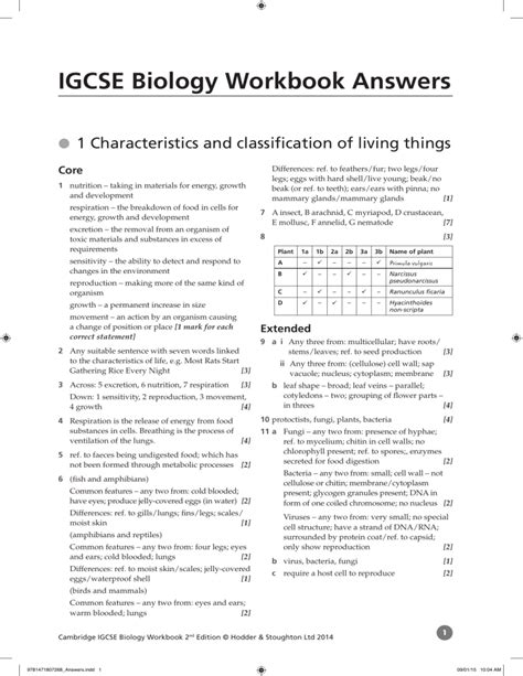 Glencoe Science Biology Workbook Answers Epub